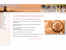 Tablet Screenshot of nasina-aussies.de